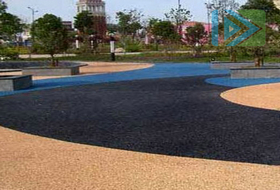 珠海万科小区透水地坪工程